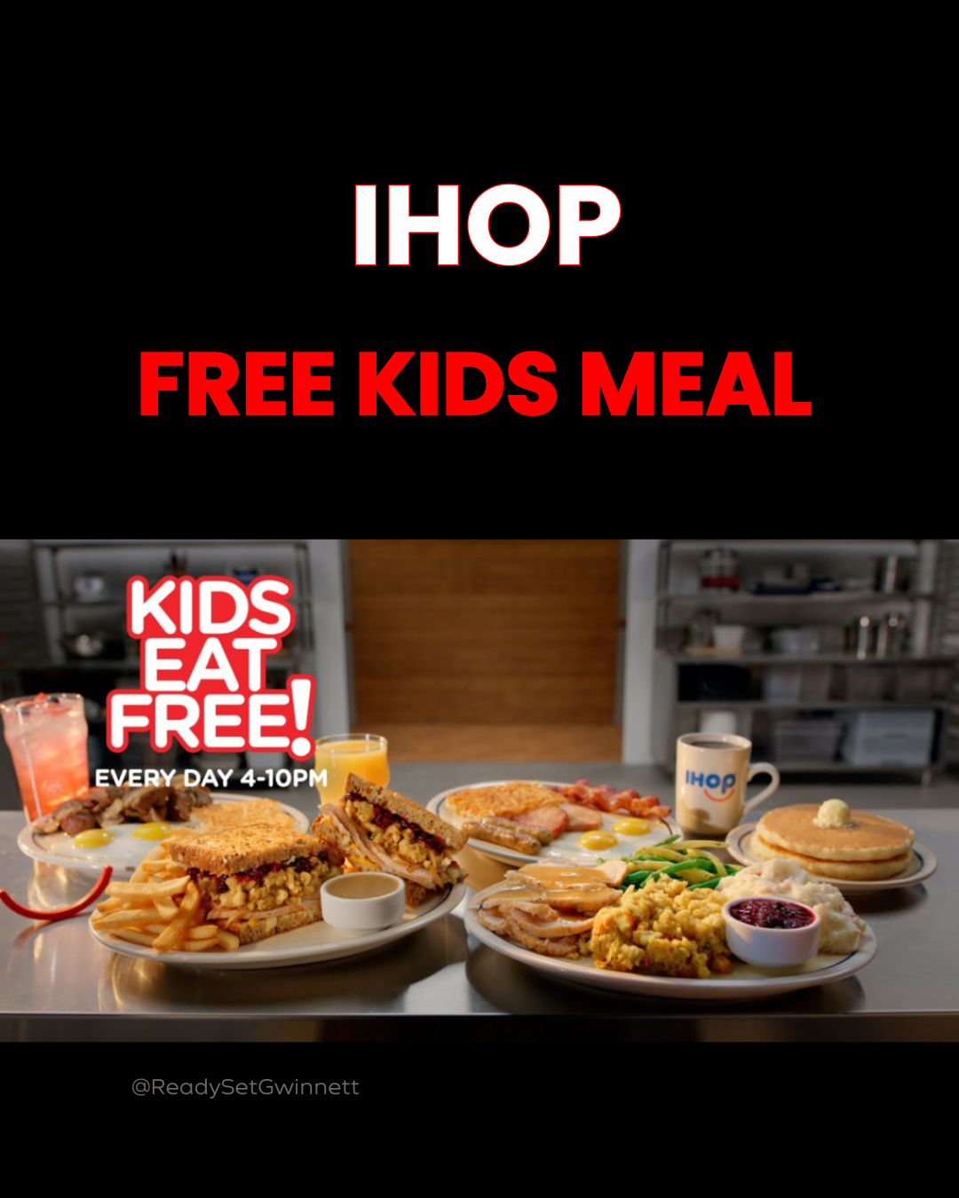 Free Kids Meal at IHOP - Gwinnett Building Babies' Brains